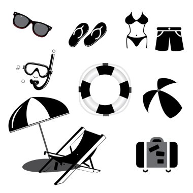 Beyaz arka plan ile yaz simgeler vektör