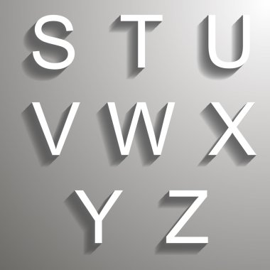 EPS 10 gölgeli eğim İngilizce yazı