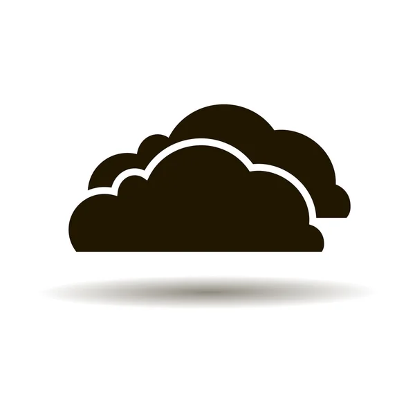 Mensajes de ilustración en forma de nubes. Vector . — Vector de stock