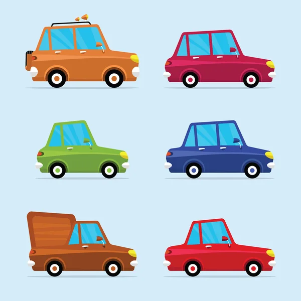 Vector Flat Icon Set de vehicule moderne — Vector de stoc