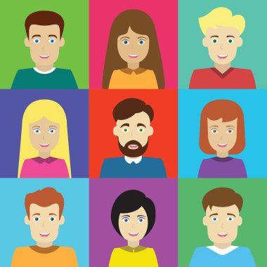 erkek ve dişi avatarlar