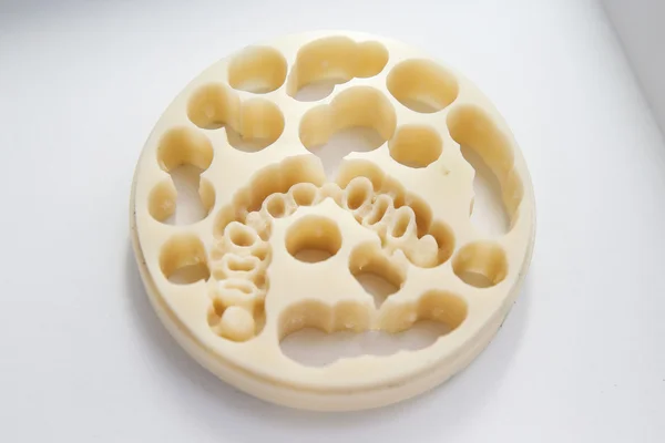 Disco de porcelana para máquina dental CAD / CAM — Foto de Stock