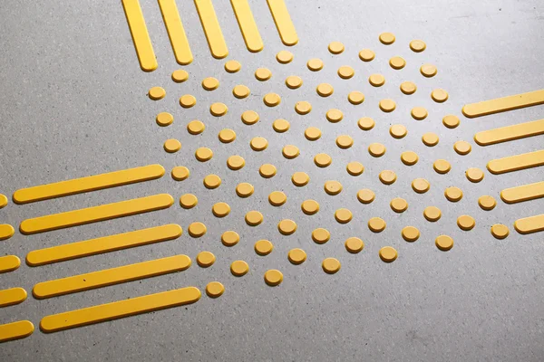 Tactile paving for blind and visually impaired — Stock Photo, Image