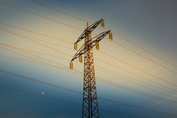 Electric power lines — Stock Photo, Image