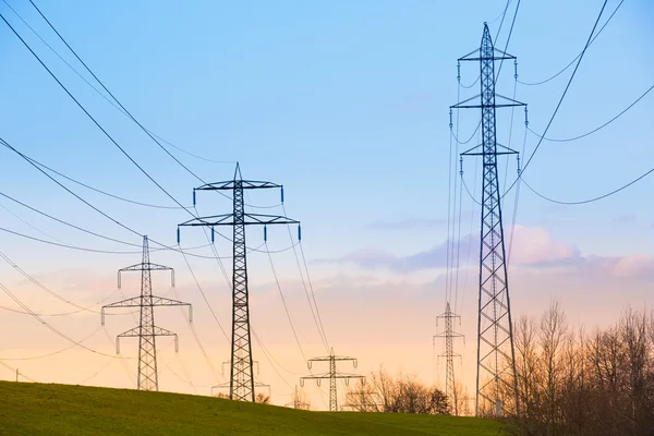 Electric power lines — Stock Photo, Image