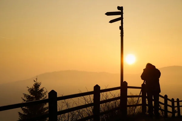 Fotograf tar bilder — Stockfoto