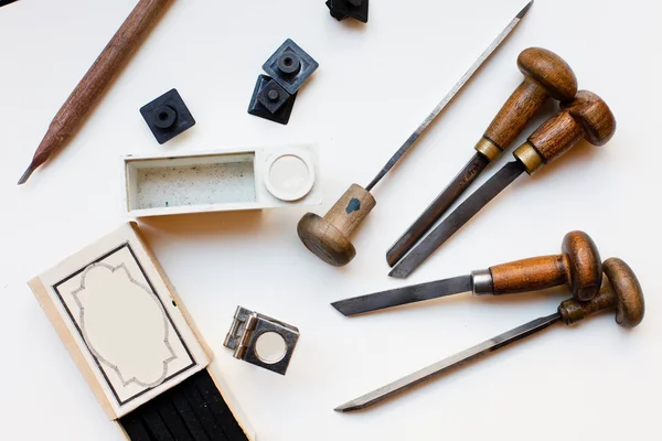 Printing press tools — Stock Photo, Image