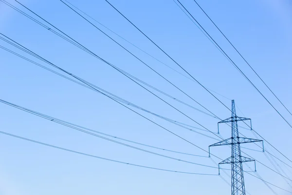 Electric power lines — Stock Photo, Image