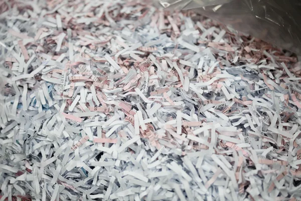 Pile of shredded paper — Stock Photo, Image