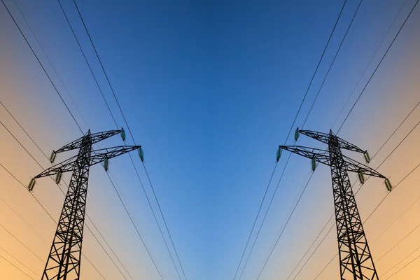 Stromleitungen — Stockfoto