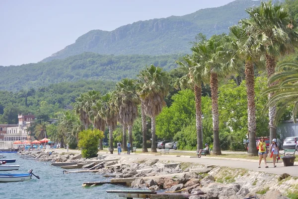 Embankment en Zelenika — Foto de Stock