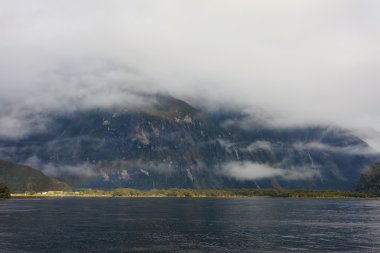 Rainny and foggy day at Milfordsound