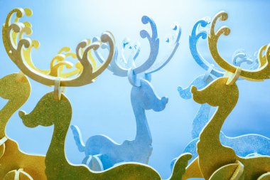 Grup dekore edilmiş köpük reindeers 