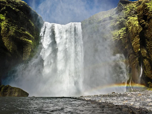 Beautifull waterfall in iceland — Stock Photo, Image