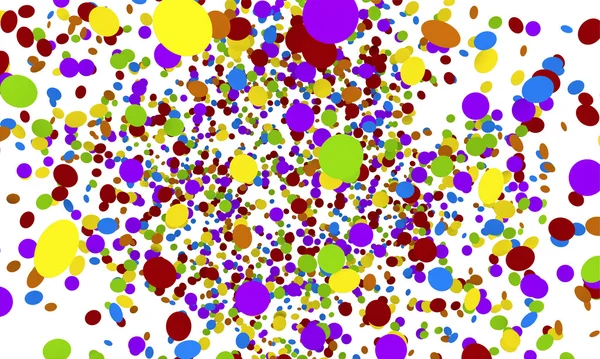 Explosion of colorfull confetti isolated on white — Stock Photo, Image