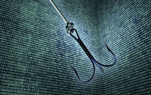 Phishing bezpieczeństwo cyfrowy koncepcji hakowe w cyfrowy enviromen — Zdjęcie stockowe