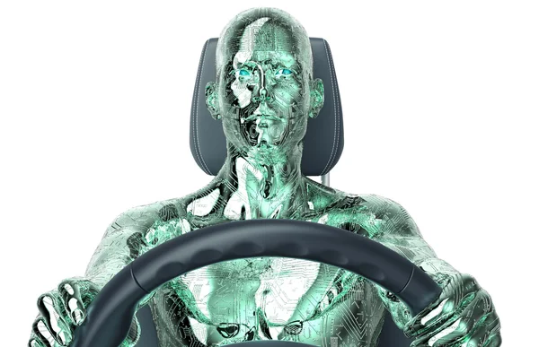 Concept of self-driving car — Stock Photo, Image