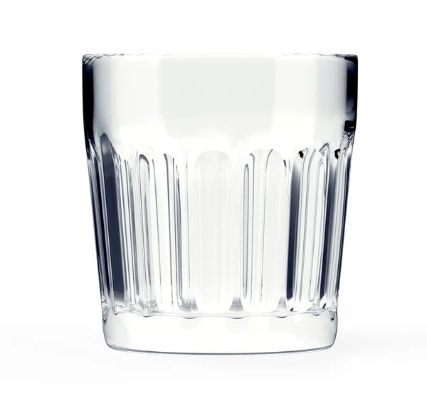 Drinking glass isolated on white — Stock Photo, Image