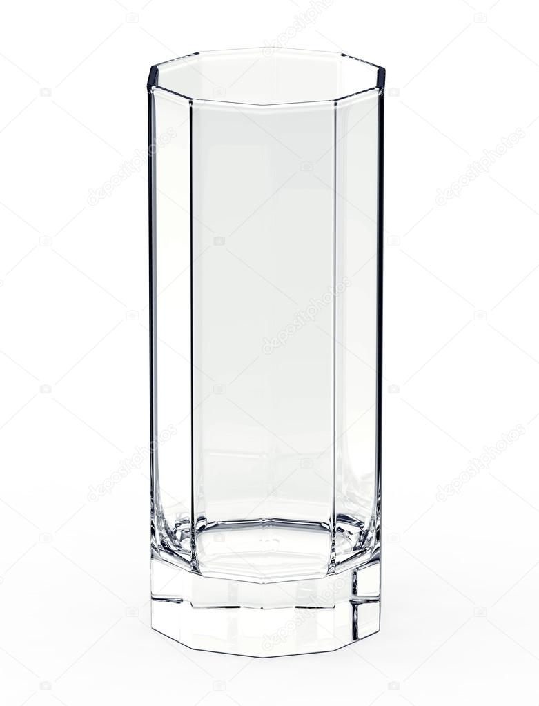 drinking glass isolated on white