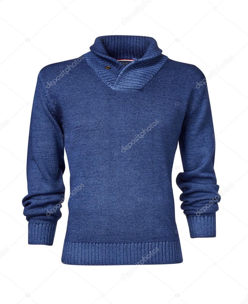 mans sweater isolated on white