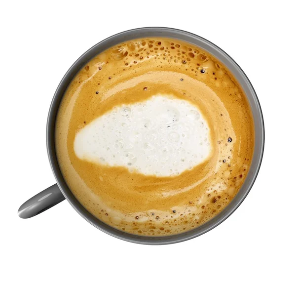 Filiżanka kawy z kawy na białym tle — Zdjęcie stockowe