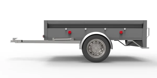 Car trailer isolated on white — Stock Photo, Image