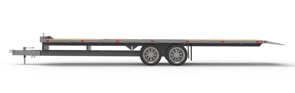 Car trailer isolated on white — Stock Photo, Image