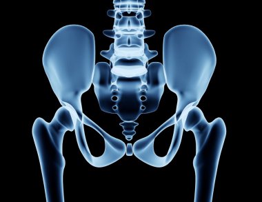 x-ray görüntü üzerinde siyah izole bir adamın