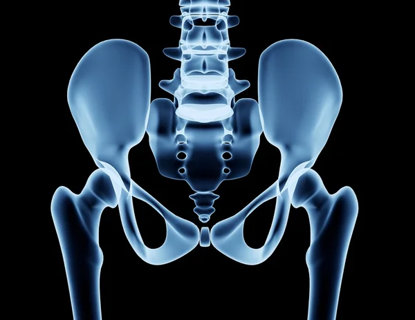 Zdjęcie rentgenowskie człowieka na czarnym tle — Zdjęcie stockowe