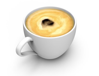 Kahve bardağı ve kahve.