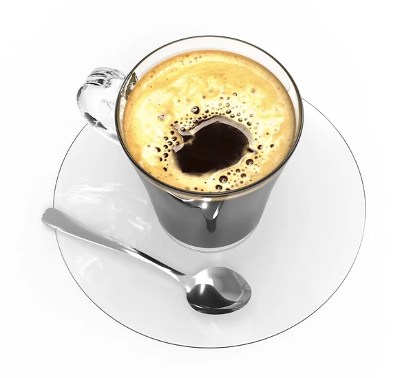 コーヒーとコーヒーカップ — ストック写真