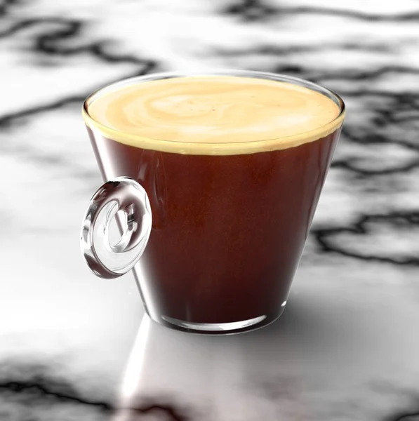 Kaffeetasse mit Kaffee — Stockfoto