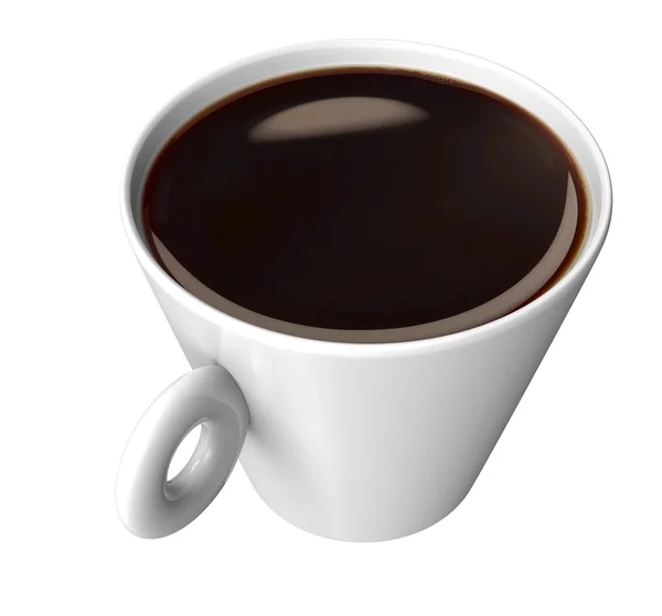 Kaffekopp med svart kaffe — Stockfoto