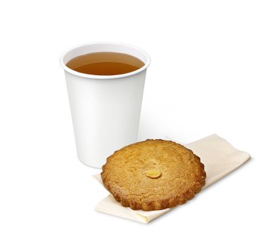 çay fincanı beyaz üzerine izole