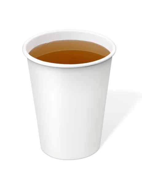 Чашка чая изолированы на белом — стоковое фото