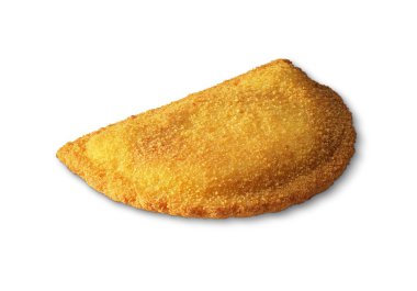 Kızarmış Peynir beyaz arkaplanda izole