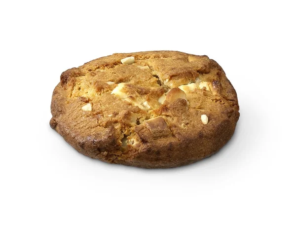 Enkele cookie met witte chocolade — Stockfoto