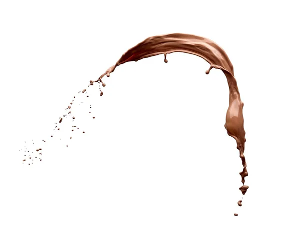 Csokoládé csobbanás a Vágógörbe — Stock Fotó