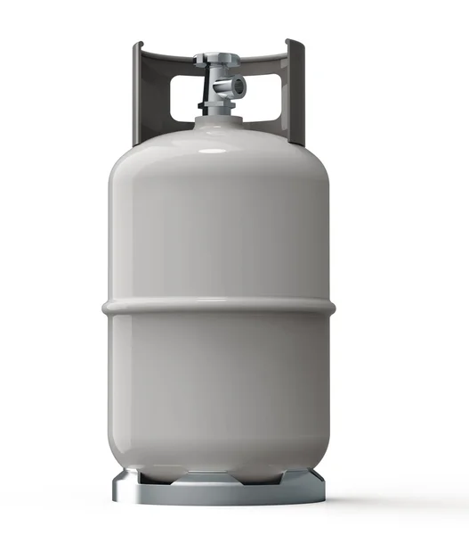 Blue gas container isolated on a white back ground — Stock Photo, Image