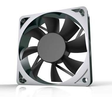 bilgisayar fan cpu veya güç kaynağı - beyaz izole için