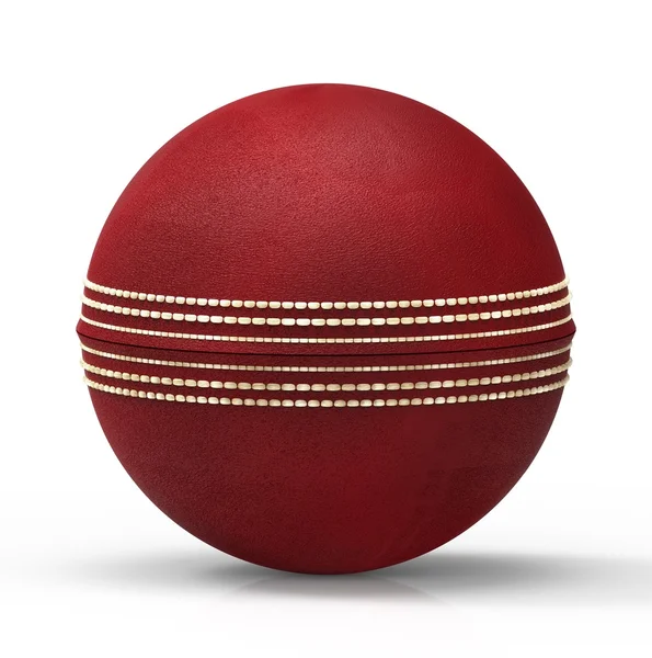 Cricket Ball against white background — Stock Photo, Image