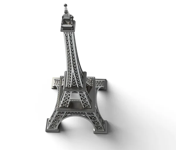 Eiffel-torony, elszigetelt fehér background. — Stock Fotó