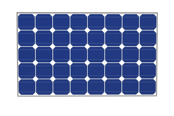 Solarzellen isoliert auf weißem Hintergrund — Stockfoto