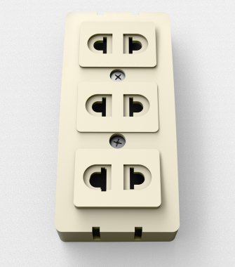 güç soketine ve duvar