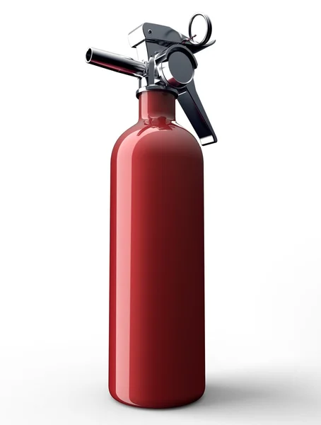 Extintor isolado sobre fundo branco — Fotografia de Stock