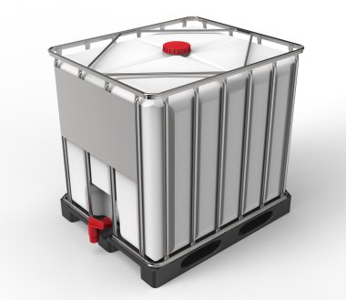 liquide bulk container isolated on a white background clipart