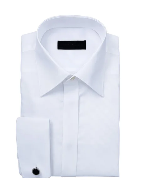 Мужская рубашка на белом фоне — стоковое фото