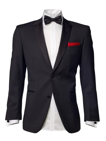 Mens tuxedo jacket isolated on white — Stok fotoğraf