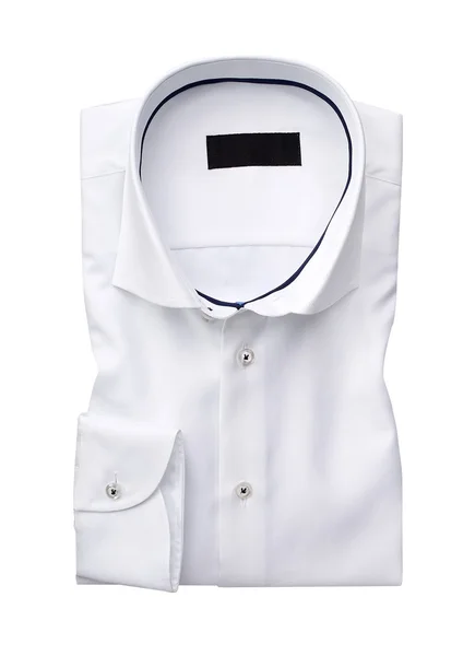 Mens camisa isolada em um fundo branco com caminho de recorte — Fotografia de Stock