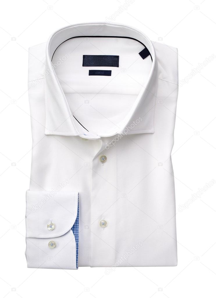 mens shirt isolated  on a white background with clipping path
